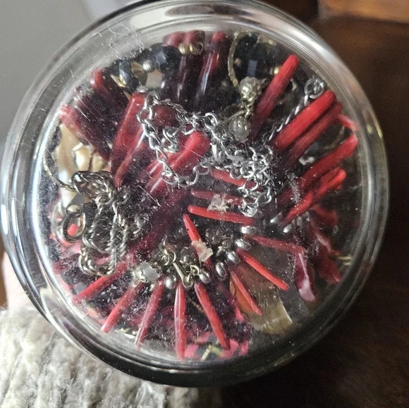 Assorted Jewelry Collection in Glass Jar - Picture 6 of 7